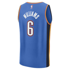 Jaylin Williams Oklahoma City Thunder Fast Break Replica Player Jersey Icon Edition Blue - NBA