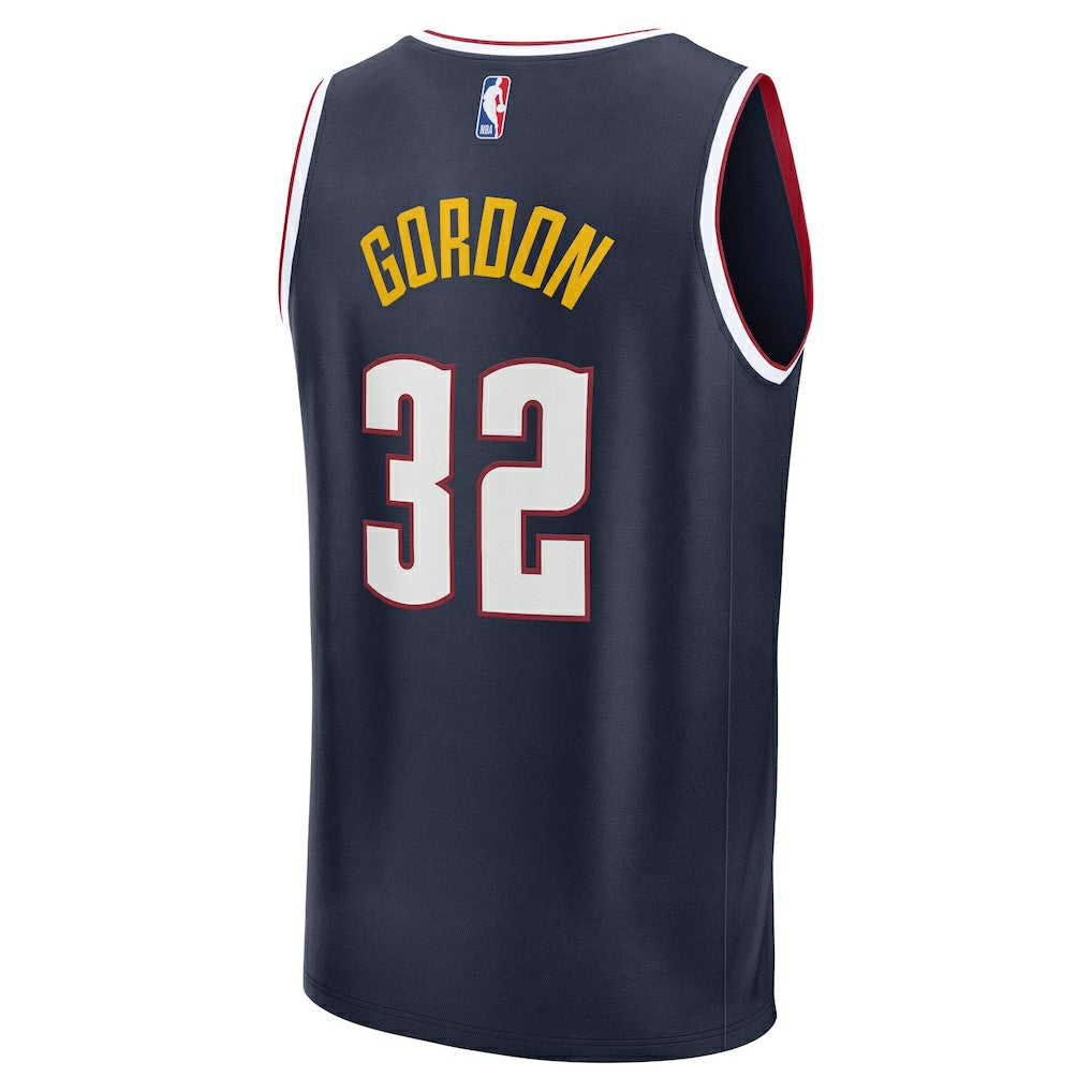 Aaron Gordon Denver Nuggets Fast Break Replica Player Jersey Icon Editi- Navy - NBA