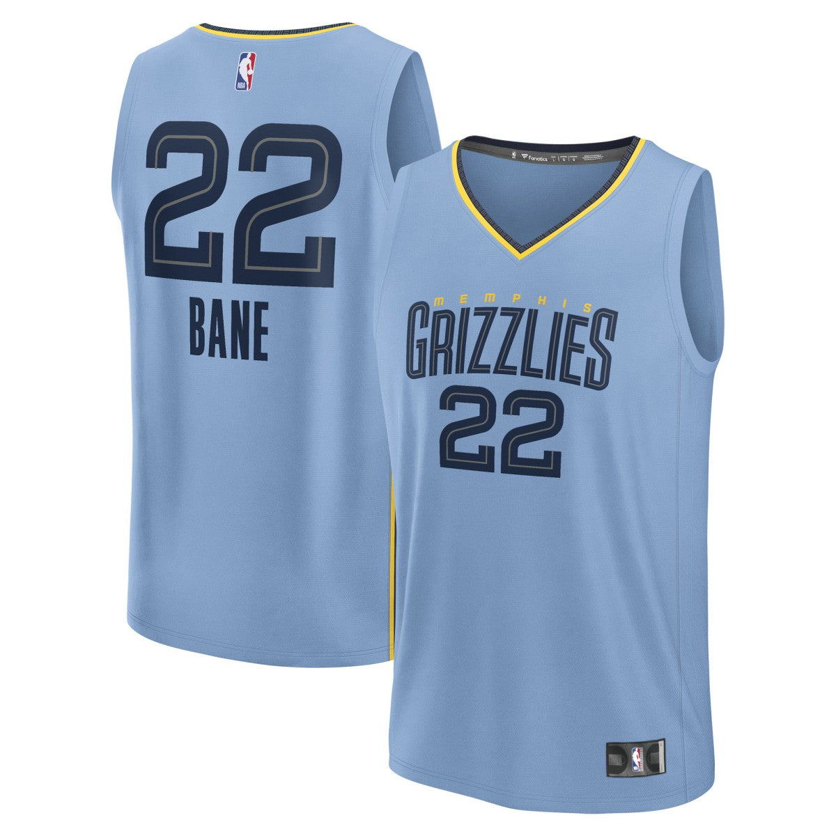 Desmond Bane Memphis Grizzlies Fast Break Replica Player Jersey Statement Edition Light Blue - NBA