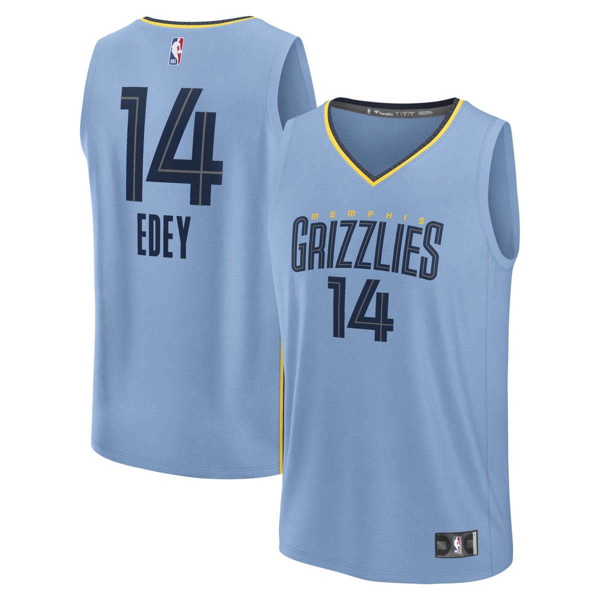 Zach Edey Memphis Grizzlies Fast Break Replica Player Jersey Statement Edition Light Blue - NBA
