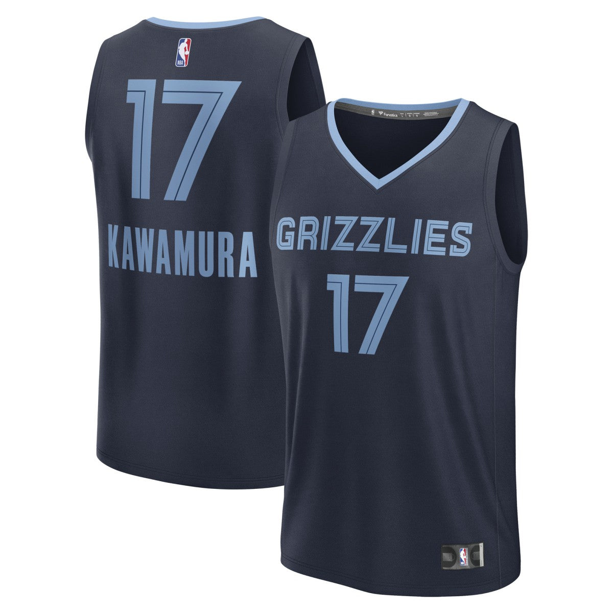 Yuki Kawamura Memphis Grizzlies Fast Break Replica Player Jersey Icon Edition Navy - NBA