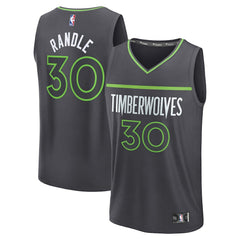 Julius Randle Minnesota Timberwolves Fast Break Replica Player Jersey Statement Edition Charcoal - NBA