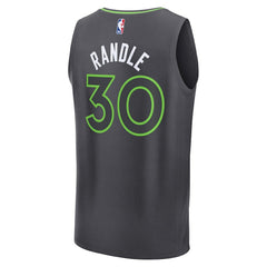 Julius Randle Minnesota Timberwolves Fast Break Replica Player Jersey Statement Edition Charcoal - NBA