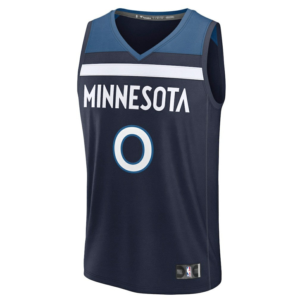 Donte DiVincenzo Minnesota Timberwolves Fast Break Replica Player Jersey Icon Edition Navy - NBA