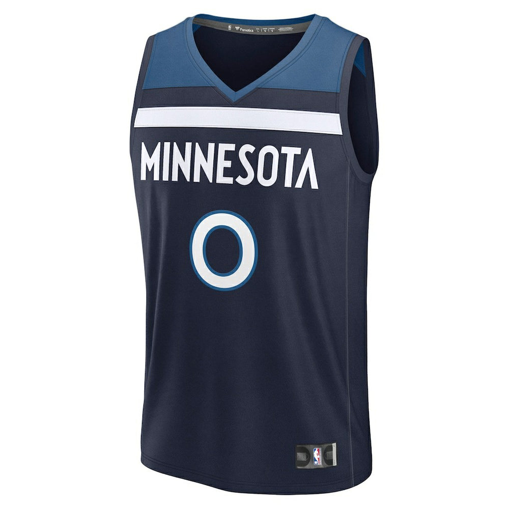 Donte DiVincenzo Minnesota Timberwolves Fast Break Replica Player Jersey Icon Edition Navy - NBA