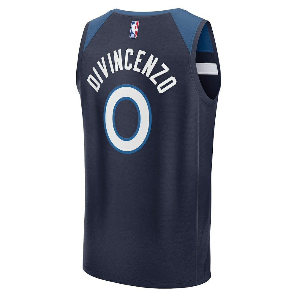 Donte DiVincenzo Minnesota Timberwolves Fast Break Replica Player Jersey Icon Edition Navy - NBA
