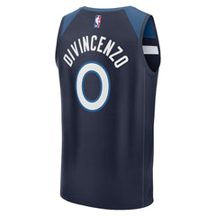 Donte DiVincenzo Minnesota Timberwolves Fast Break Replica Player Jersey Icon Edition Navy - NBA