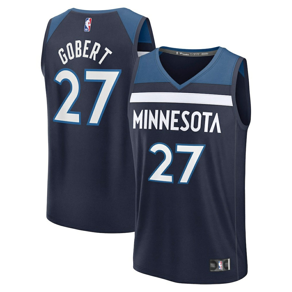 Rudy Gobert Minnesota Timberwolves Fast Break Replica Player Jersey Icon Edition Navy - NBA