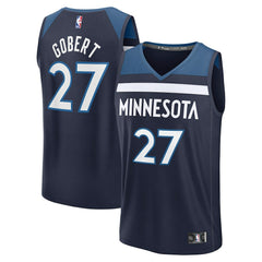 Rudy Gobert Minnesota Timberwolves Fast Break Replica Player Jersey Icon Edition Navy - NBA