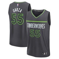 Luka Garza Minnesota Timberwolves Fast Break Replica Player Jersey Statement Edition Charcoal - NBA