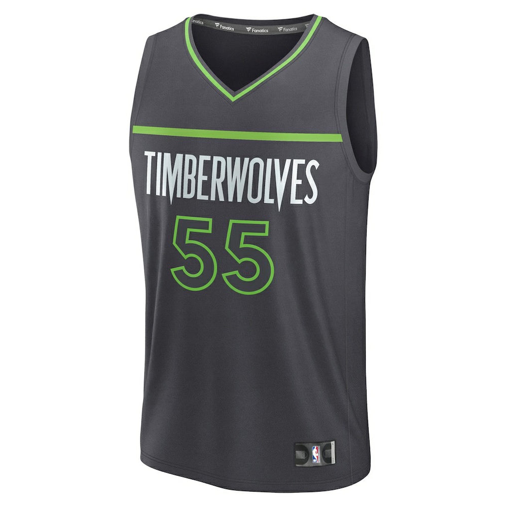 Luka Garza Minnesota Timberwolves Fast Break Replica Player Jersey Statement Edition Charcoal - NBA