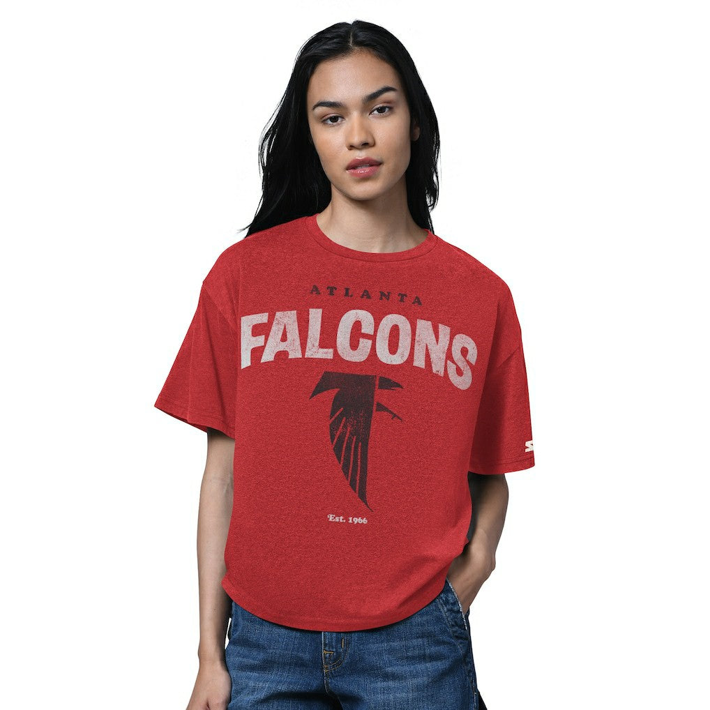 Atlanta Falcons Starter Women's 1966 Throwback Collection Cropped T-Shirt Red | NFL