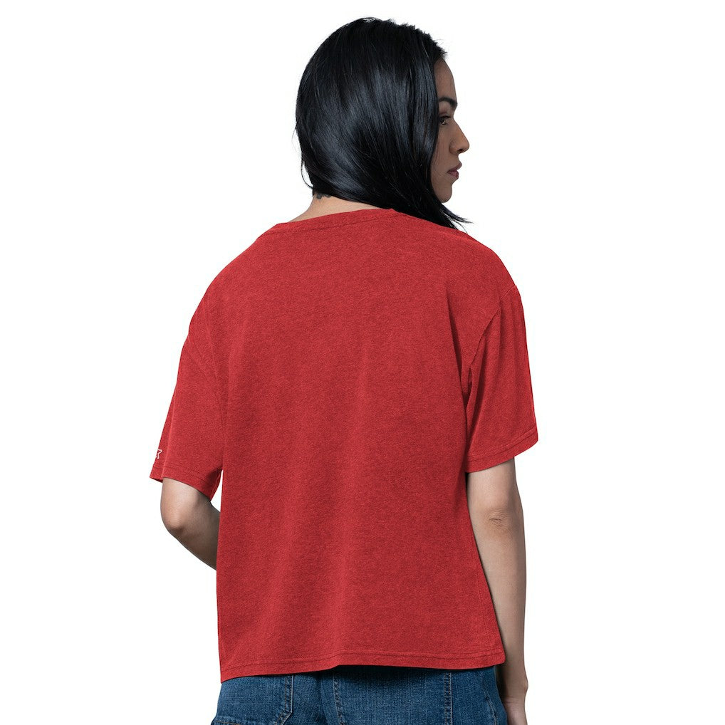 Atlanta Falcons Starter Women's 1966 Throwback Collection Cropped T-Shirt Red | NFL
