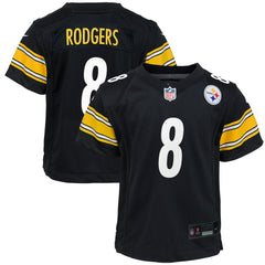Aaron Rodgers Pittsburgh Steelers Youth Game Jersey Black | Nike for Sale