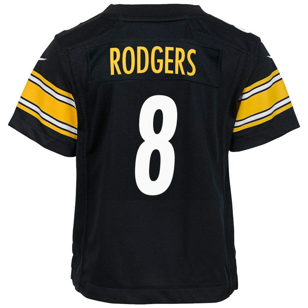 Aaron Rodgers Pittsburgh Steelers Youth Game Jersey Black | Nike for Sale