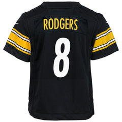 Aaron Rodgers Pittsburgh Steelers Youth Game Jersey Black | Nike for Sale