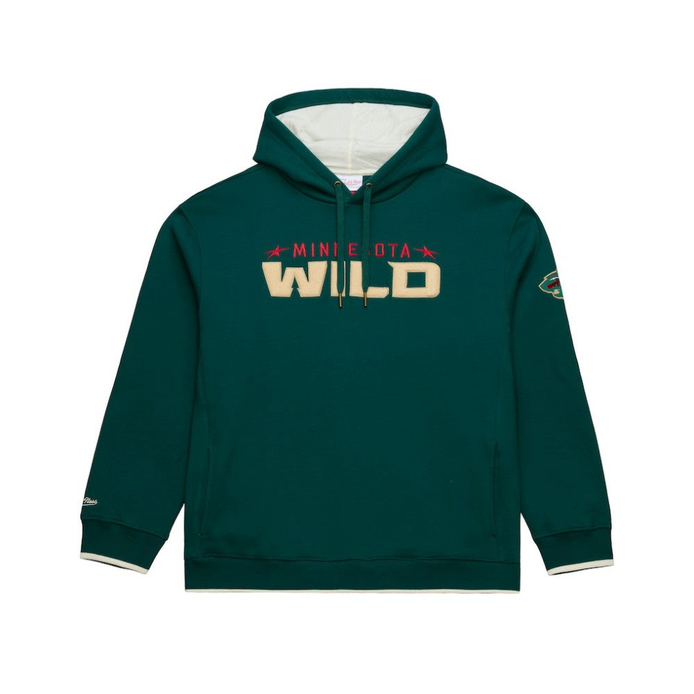Minnesota Wild Mitchell & Ness Team Legacy Hoodie - Green - NHL