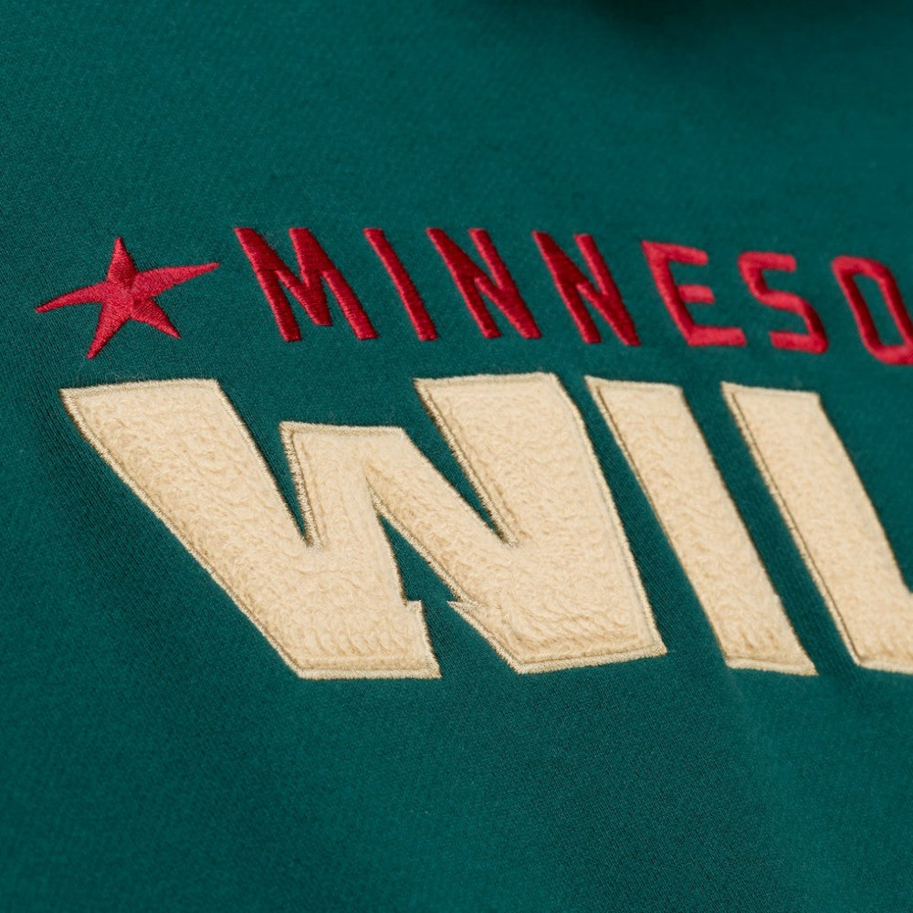 Minnesota Wild Mitchell & Ness Team Legacy Hoodie - Green - NHL