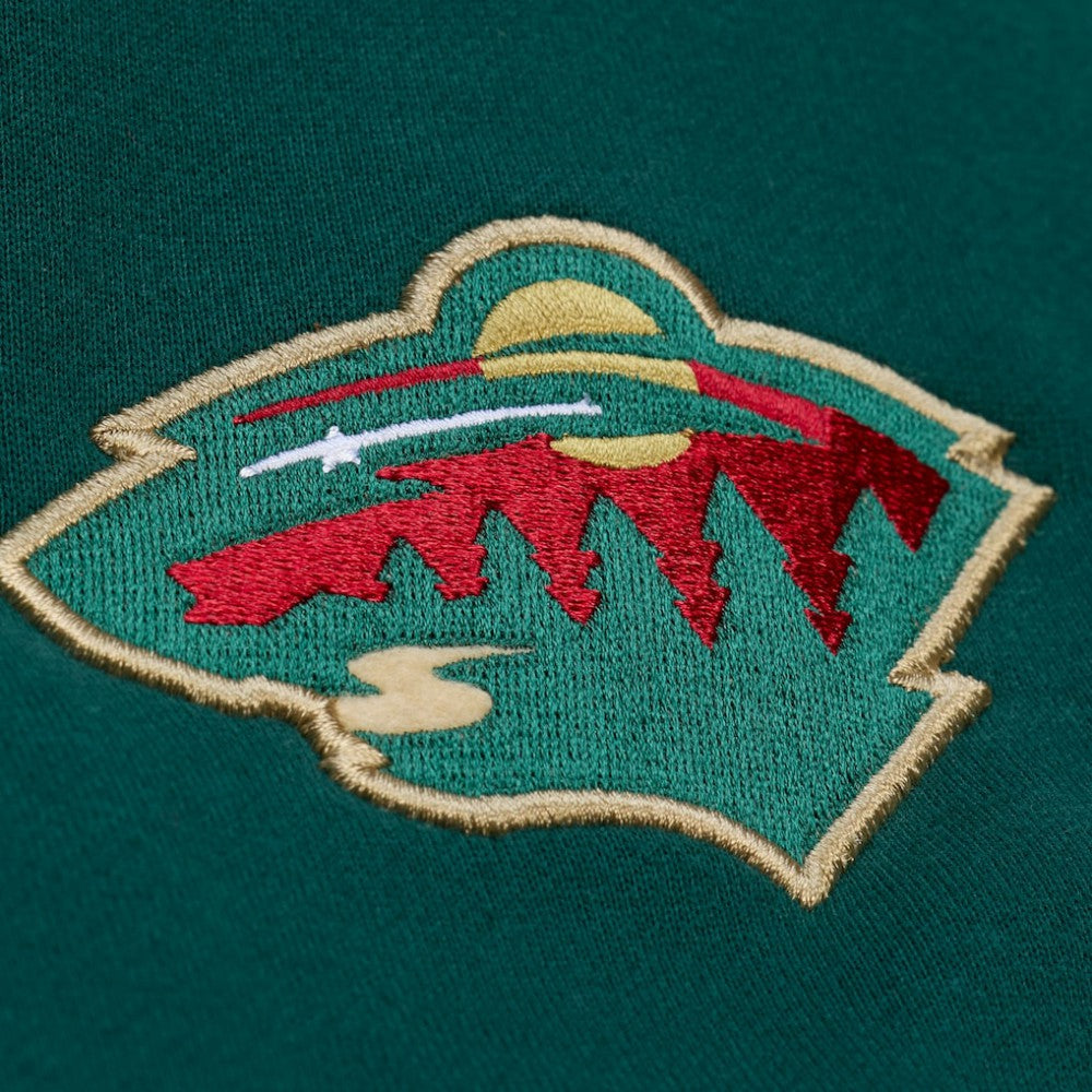 Minnesota Wild Mitchell & Ness Team Legacy Hoodie - Green - NHL