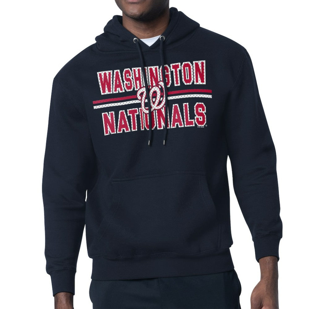 Washington Nationals Starter Team Mesh Print Graphic Pullover Hoodie - MLB