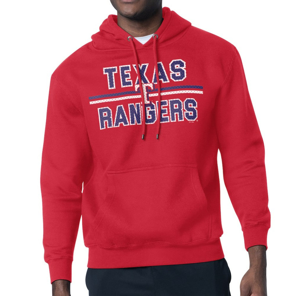 Texas Rangers Starter Team Mesh Print Graphic Pullover Hoodie - MLB