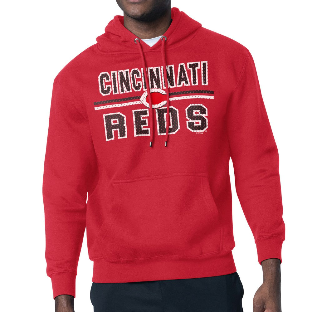 Cincinnati Reds Starter Team Mesh Print Graphic Pullover Hoodie - MLB
