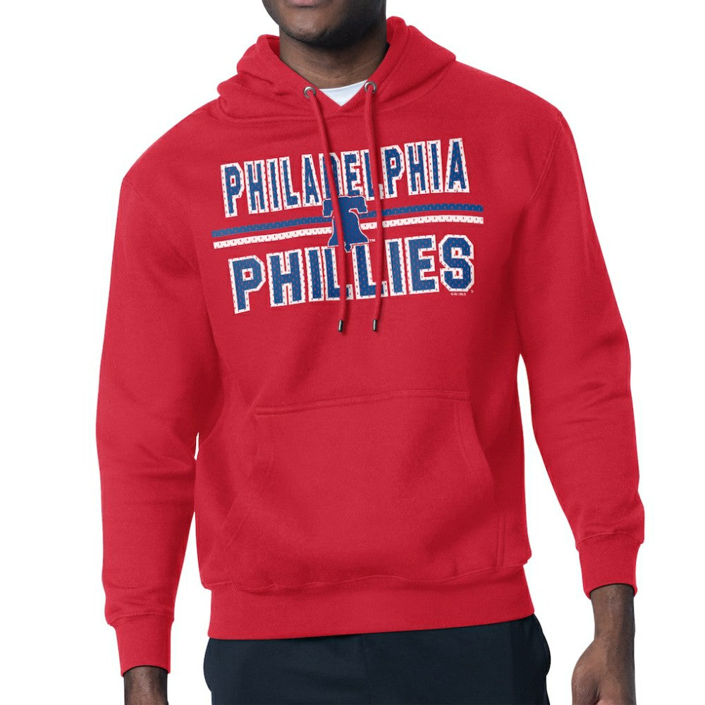Philadelphia Phillies Starter Team Mesh Print Graphic Pullover Hoodie - MLB