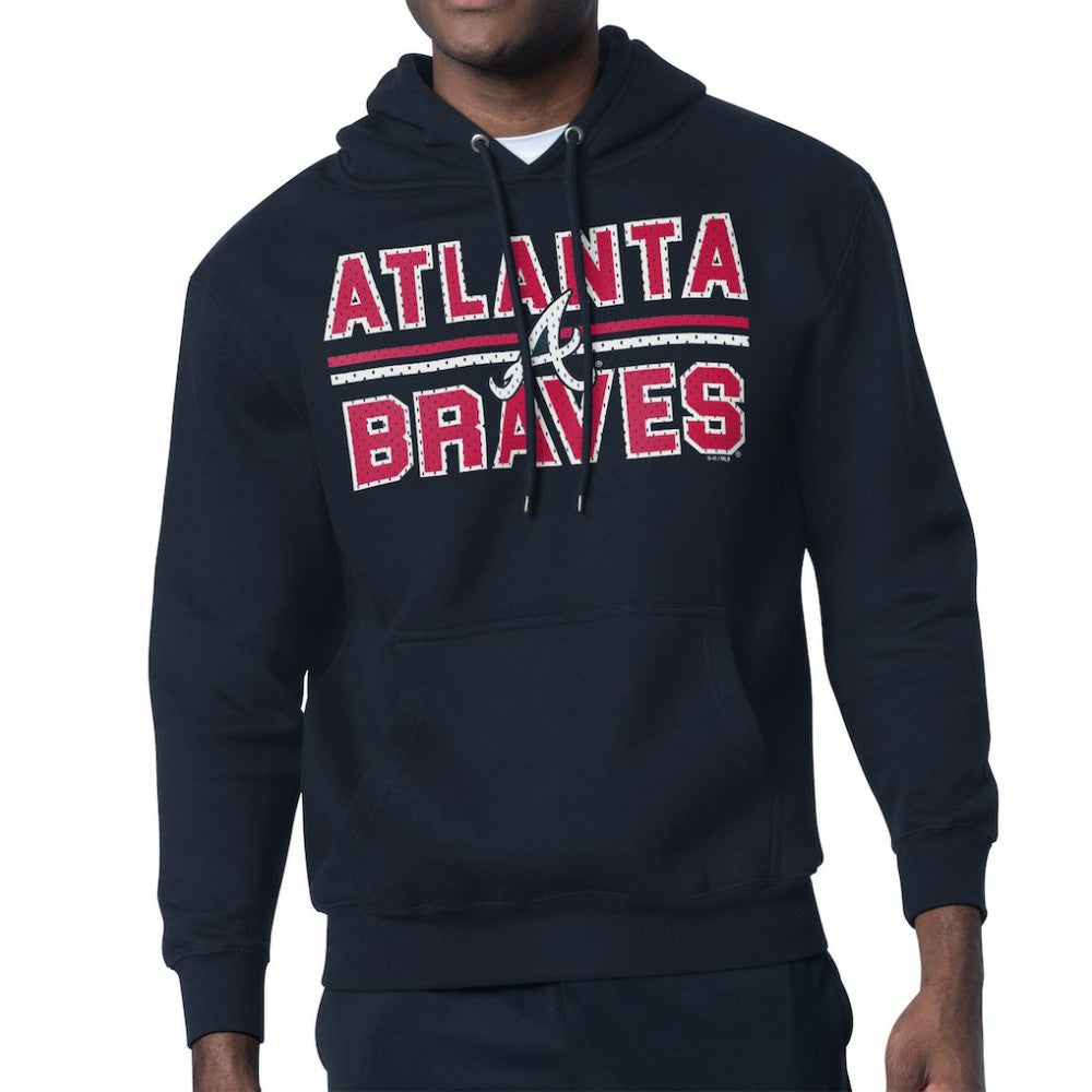 Atlanta Braves Starter Team Mesh Print Graphic Pullover Hoodie - MLB