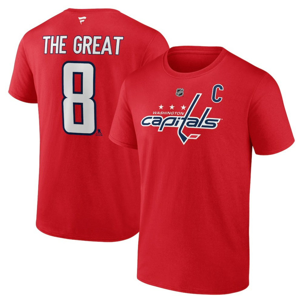 Alexander Ovechkin Washington Capitals NHL All-Time Leading Goal Scorer Name & Number T-Shirt - Red - NHL