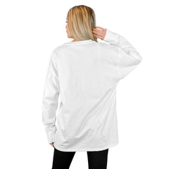 Buffalo Bills Gameday Couture Women's Mind Games Oversized Long Sleeve T-Shirt White | NFL