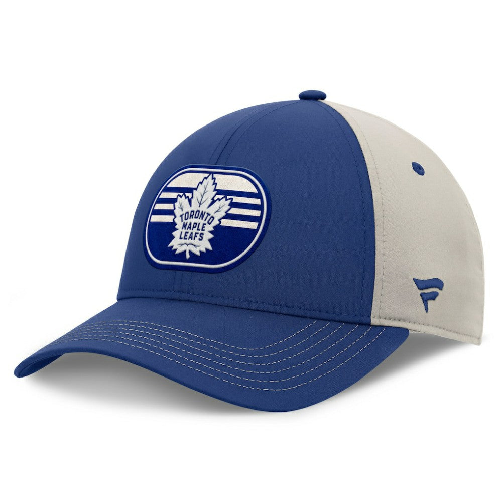 Toronto Maple Leafs Fanatics 2025 Stanley Cup Playoffs Locker Room Trucker Adjustable Hat - Blue/Gray - NHL