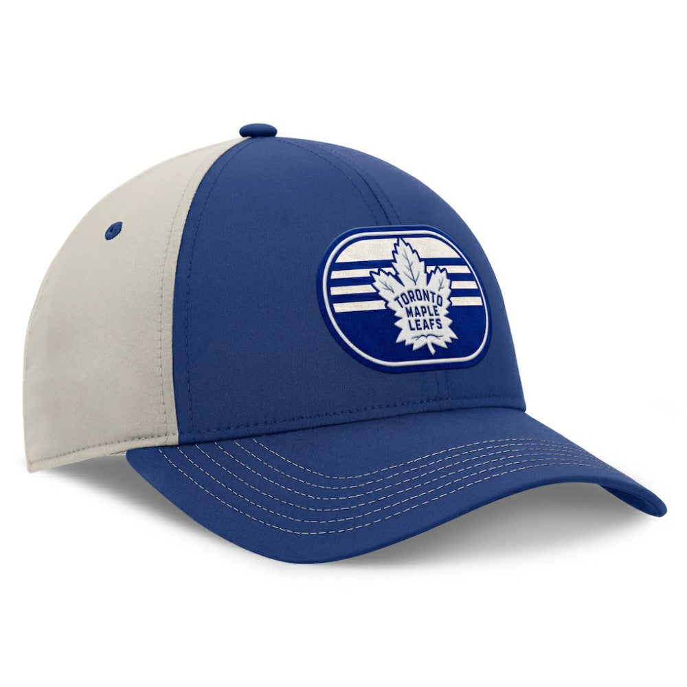 Toronto Maple Leafs Fanatics 2025 Stanley Cup Playoffs Locker Room Trucker Adjustable Hat - Blue/Gray - NHL