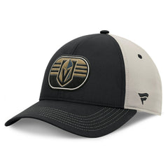Vegas Golden Knights Fanatics 2025 Stanley Cup Playoffs Locker Room Trucker Adjustable Hat - Black/Gray - NHL
