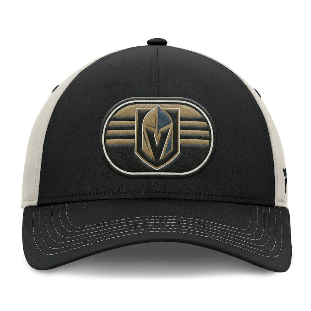 Vegas Golden Knights Fanatics 2025 Stanley Cup Playoffs Locker Room Trucker Adjustable Hat - Black/Gray - NHL