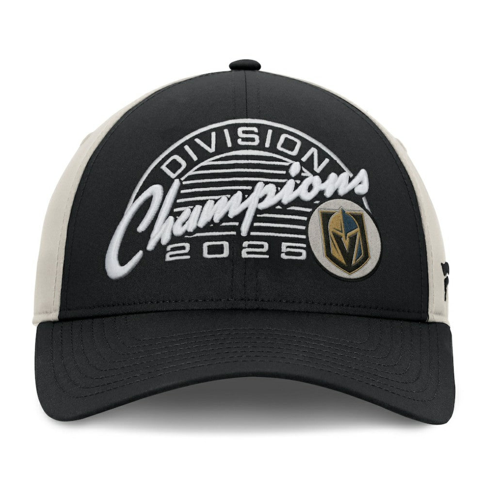 Vegas Golden Knights Fanatics 2025 Pacific Division Champions Locker Room Adjustable Hat - Black - NHL