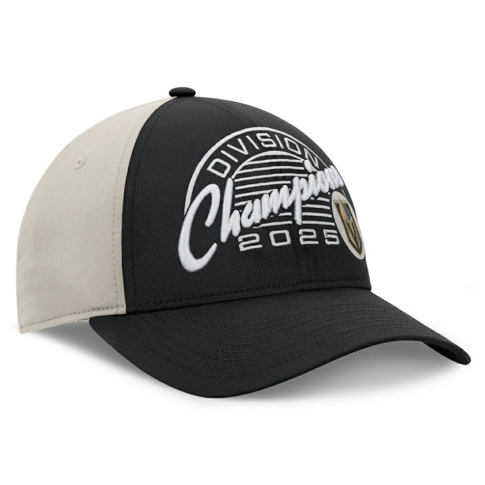 Vegas Golden Knights Fanatics 2025 Pacific Division Champions Locker Room Adjustable Hat - Black - NHL