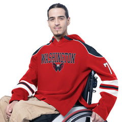 Washington Capitals G-III Sports by Carl Banks Adaptive Wear Lord Stanley Hooded Long Sleeve Sweatshirt - Red - NHL