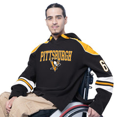 Pittsburgh Penguins G-III Sports by Carl Banks Adaptive Wear Lord Stanley Hooded Long Sleeve Sweatshirt - Black - NHL
