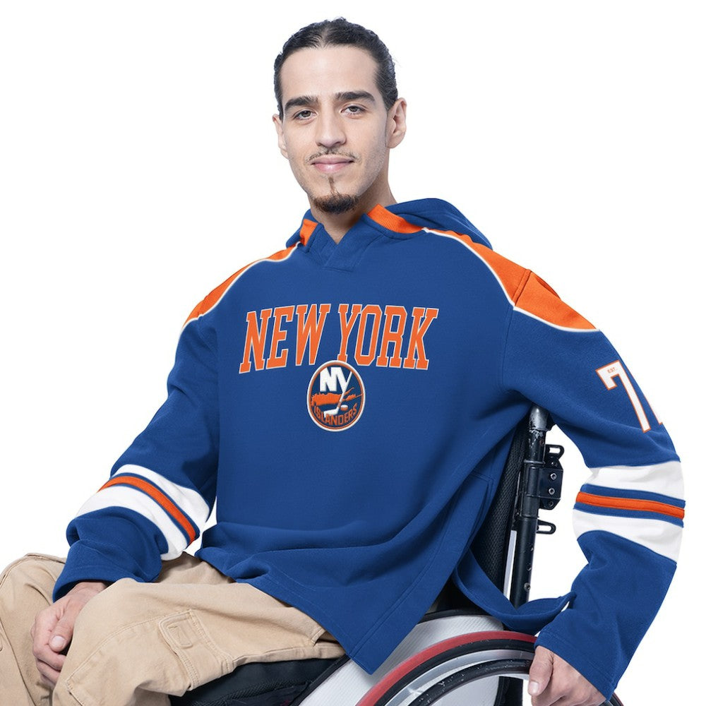 New York Islanders G-III Sports by Carl Banks Adaptive Wear Lord Stanley Hooded Long Sleeve Sweatshirt - Royal - NHL