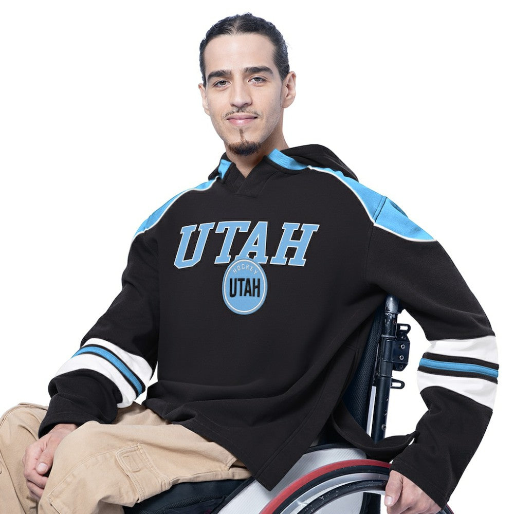 Utah Mammoth G-III Sports by Carl Banks Adaptive Wear Lord Stanley Hooded Long Sleeve Sweatshirt - Black - NHL