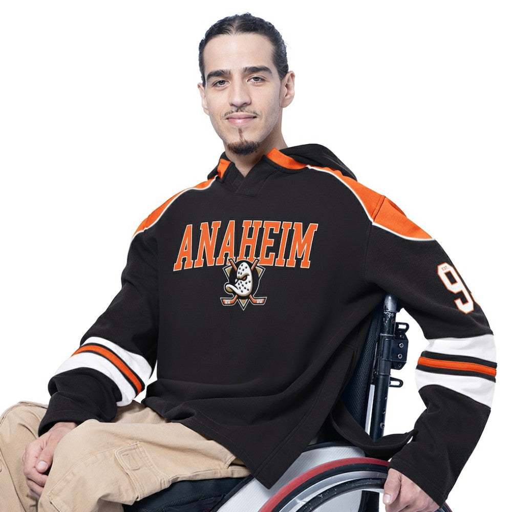 Anaheim Ducks G-III Sports by Carl Banks Adaptive Wear Lord Stanley Hooded Long Sleeve Sweatshirt - Black - NHL