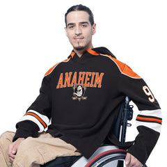 Anaheim Ducks G-III Sports by Carl Banks Adaptive Wear Lord Stanley Hooded Long Sleeve Sweatshirt - Black - NHL