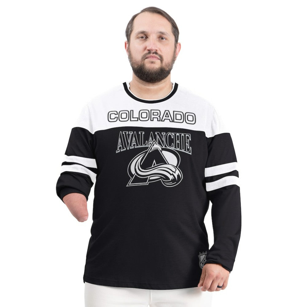 Colorado Avalanche G-III Sports by Carl Banks Adaptive Wear Outlast Durene Long-Sleeve T-Shirt - Black - NHL