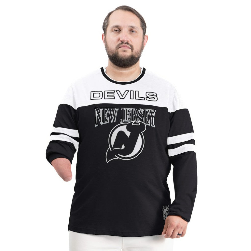 New Jersey Devils G-III Sports by Carl Banks Adaptive Wear Outlast Durene Long-Sleeve T-Shirt - Black - NHL