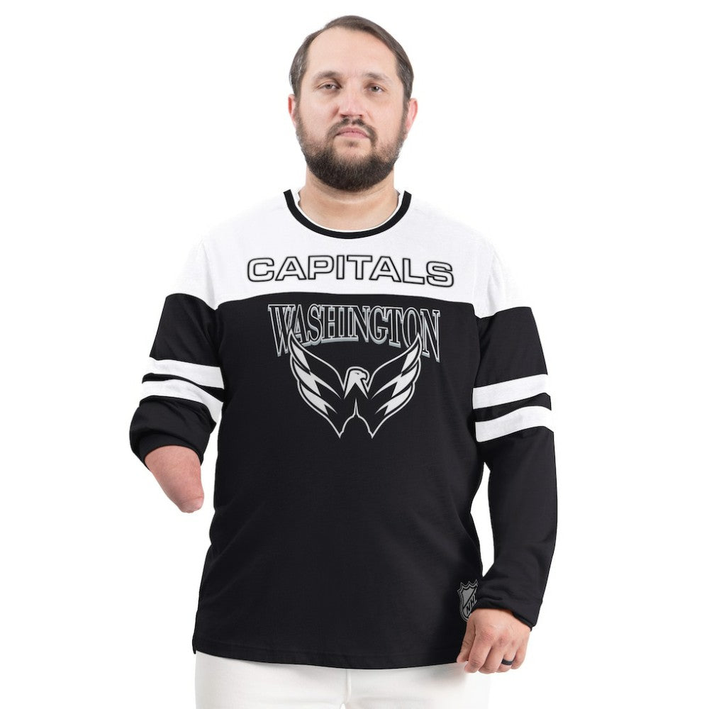 Washington Capitals G-III Sports by Carl Banks Adaptive Wear Outlast Durene Long-Sleeve T-Shirt - Black - NHL