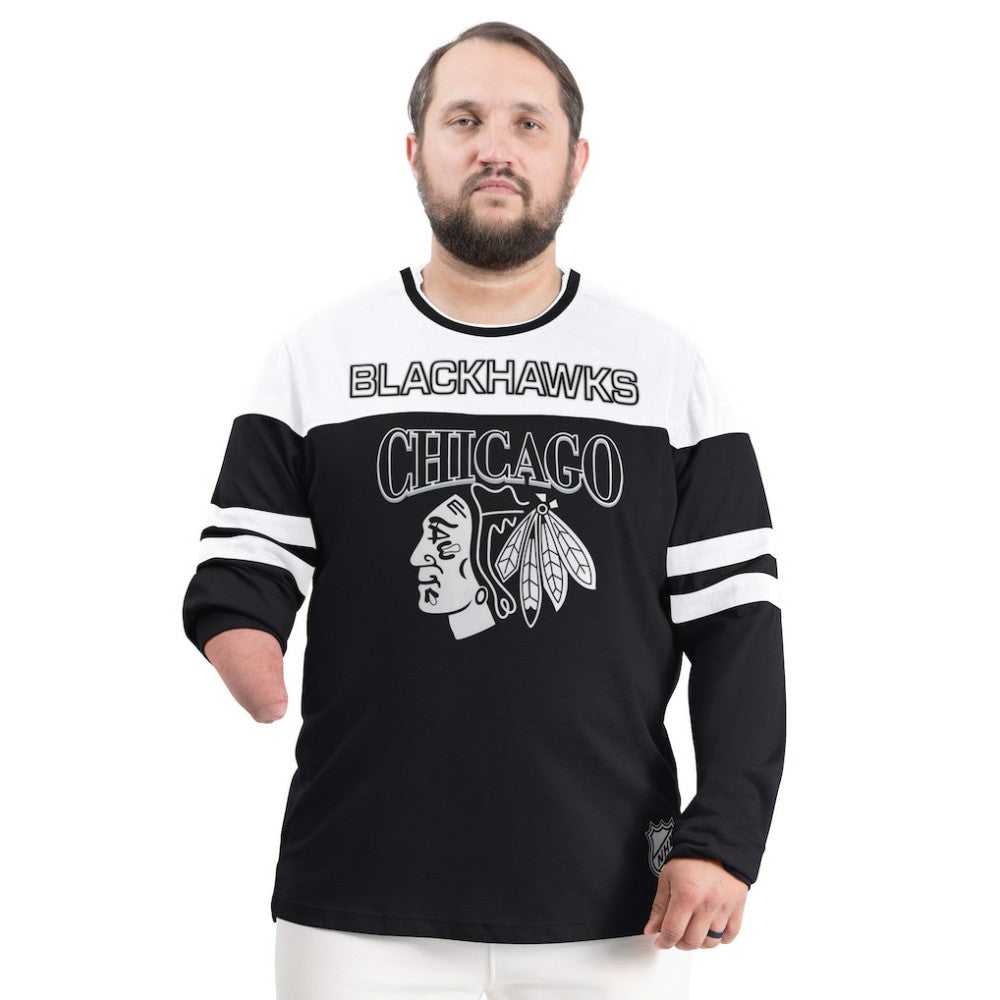 Chicago Blackhawks G-III Sports by Carl Banks Adaptive Wear Outlast Durene Long-Sleeve T-Shirt - Black - NHL