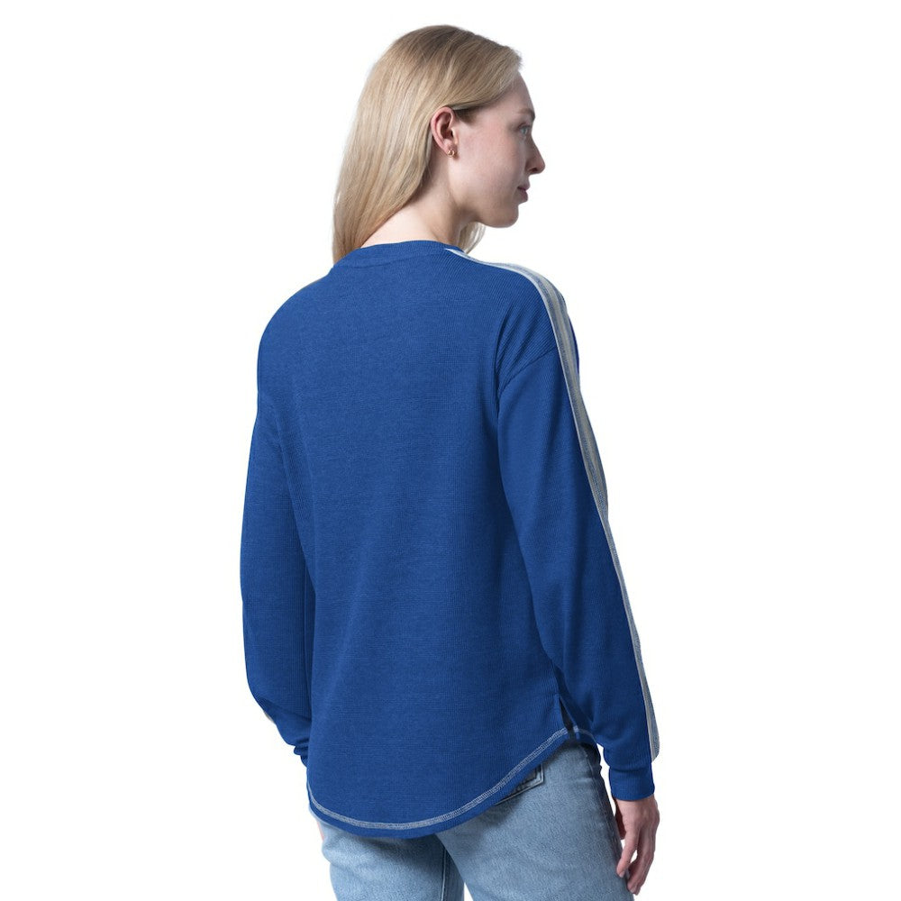 Tampa Bay Lightning G-III 4Her by Carl Banks Women's Advantage Thermal Long-Sleeve Tri-Blend T-Shirt - Blue - NHL