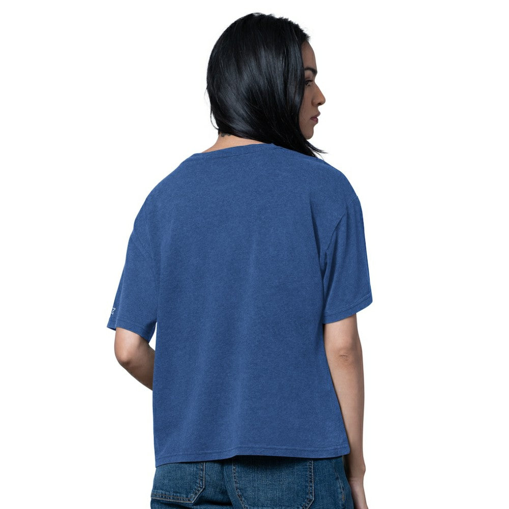 New York Rangers Starter Women's Oversized Hall of Fame T-Shirt - Heather Blue - NHL