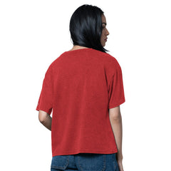 Carolina Hurricanes Starter Women's Oversized Hall of Fame T-Shirt - Heather Red - NHL