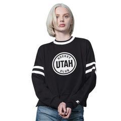 Utah Mammoth Starter Women's Rally Fleece Cropped Sweatshirt - Black - NHL